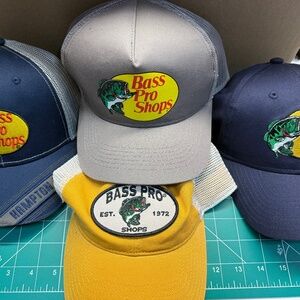 Lot of Bass Pro Baseball caps / hats all new